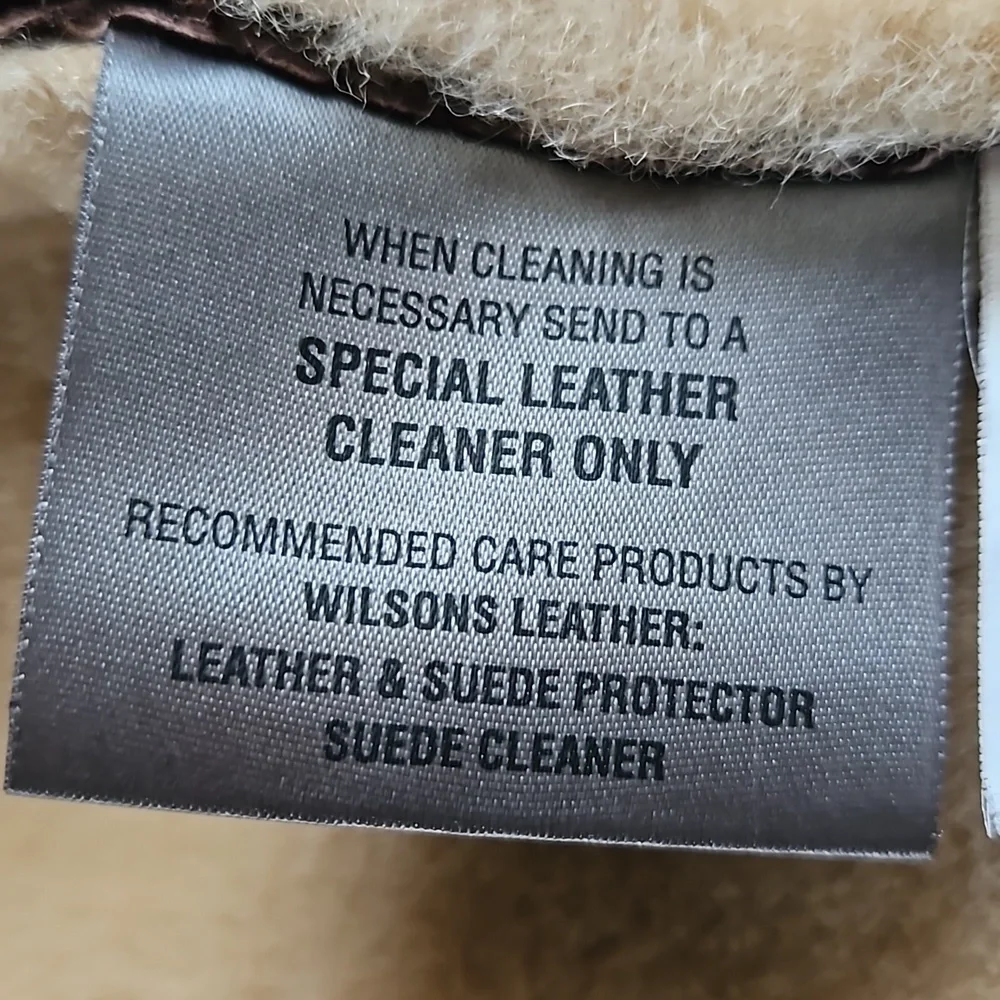 Wilsons Leather Genuine Leather Fur Lined Jacket. - Picture 12 of 12